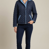 Giaccone trapuntato con interni in jeans ARIA BLU MARICLA 