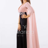 tuta con pannelli SH601 NERO/ROSA SHARON 