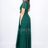 abito con fiore glitter JC34929 VERDE MARICLA ELEGANCE 