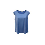 Top Elegante in Satin a Taglio Vivo LES1432 POLVERE MARICLA 