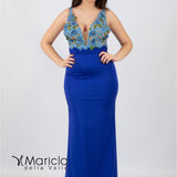 Abito con ricamo ANT9606FY ROYAL ANTILLE ELEGANCE 