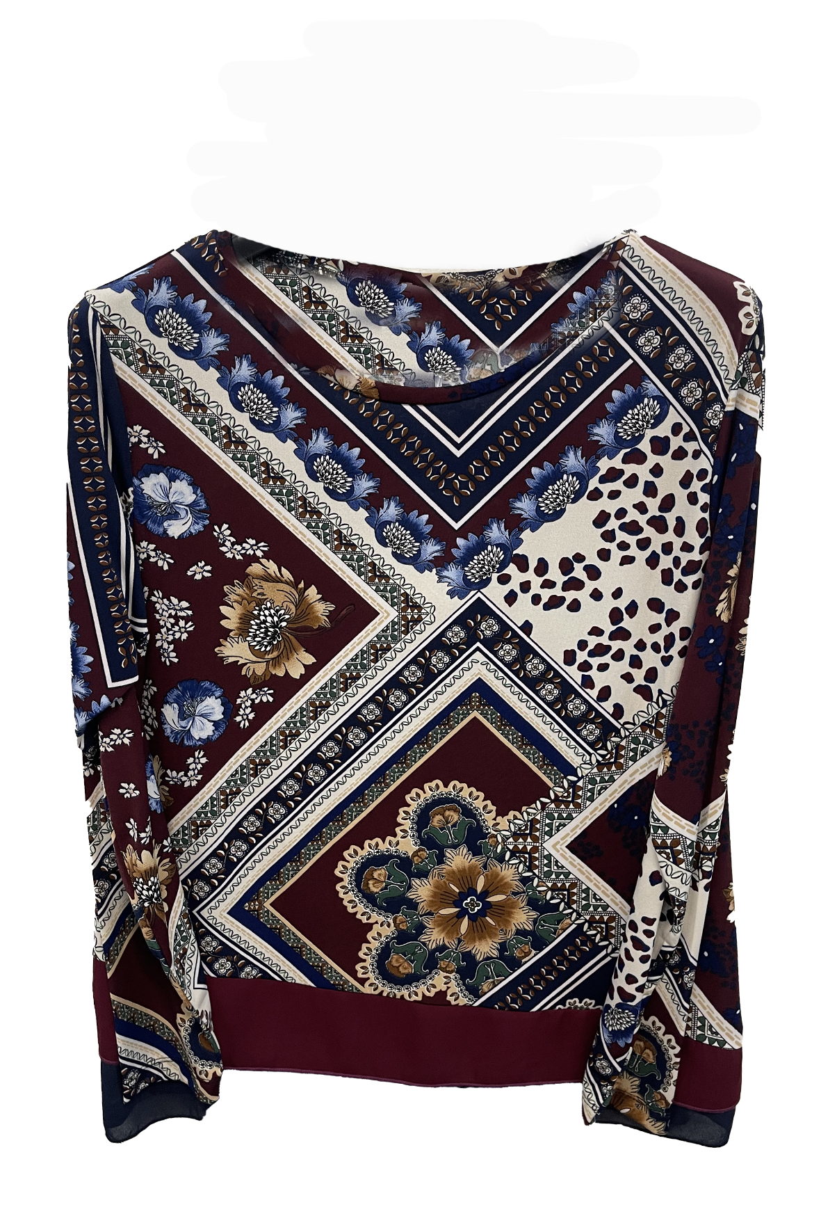 casacca patchwork MS1522 AMARONE MARICLA 
