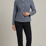 caban microfantasia CF70210 BLU CARLA FERRONI 