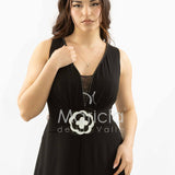 tuta con fiore SH901TU NERO SHARON 