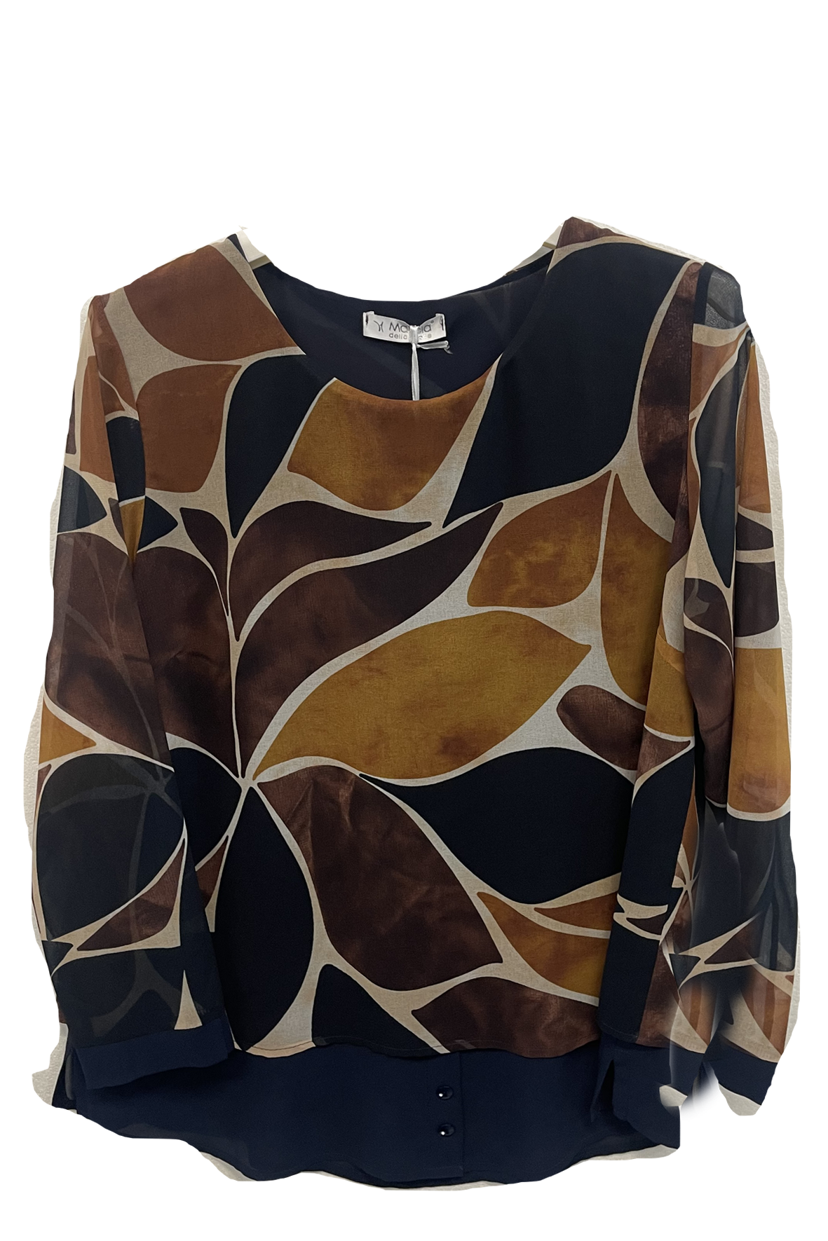 maglia doppiata fantasia DB10596 BLU MARICLA 