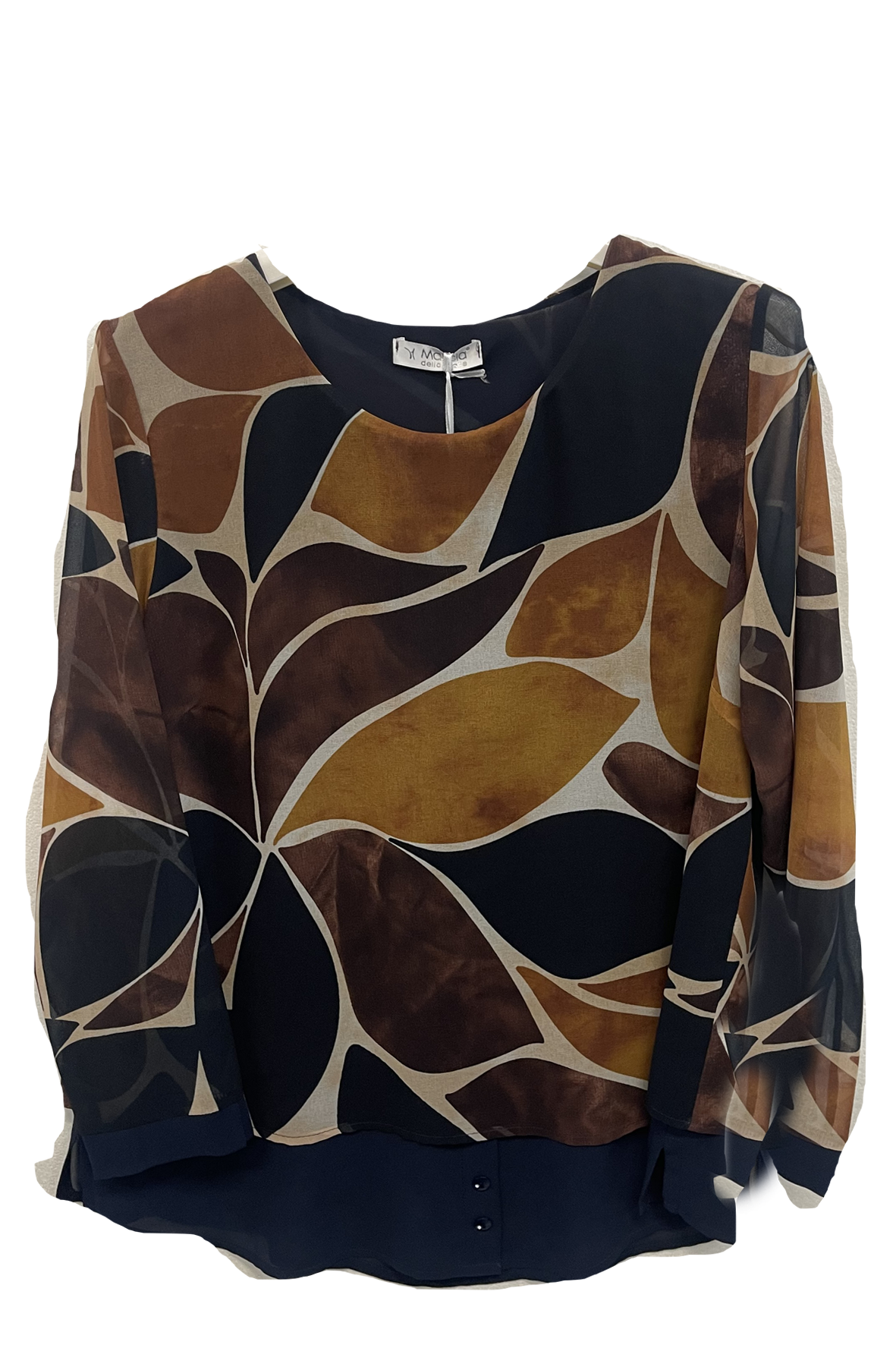 maglia doppiata fantasia DB10596 BLU MARICLA 