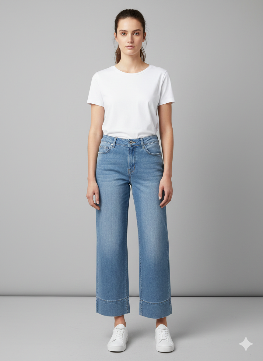 Pantalone jeans palazzo LIN411 DENIM LINDAS 