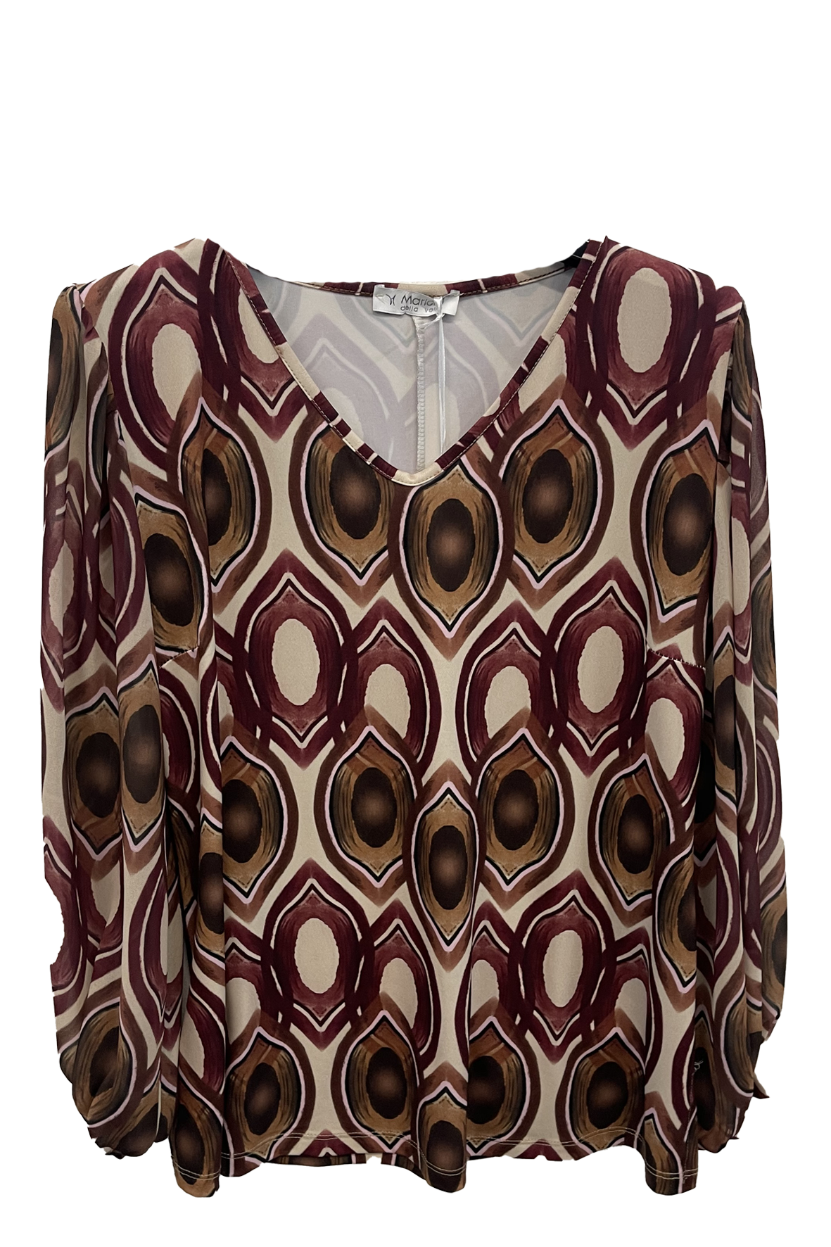 Blusa fantasia GR1341 AMARONE MARICLA 