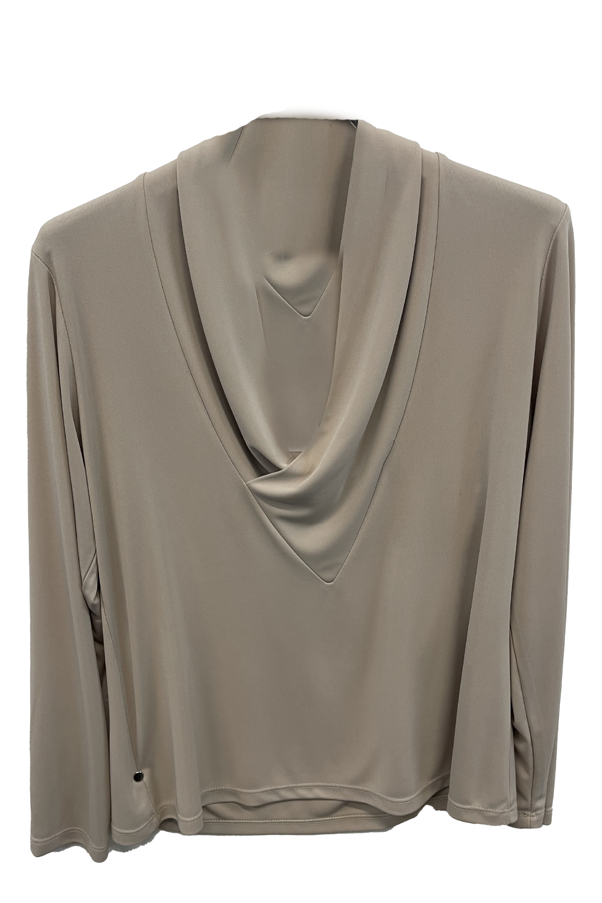 Maglia tinta unita con scollo a cascsata GR1416 BEIGE MARICLA 