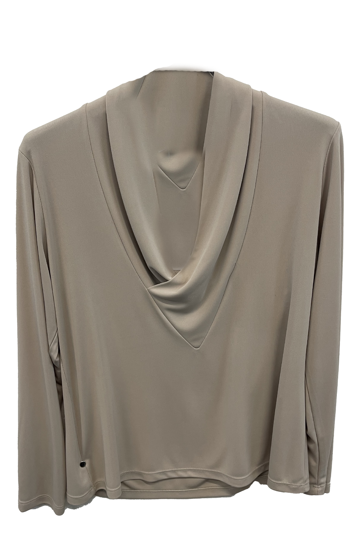 Maglia tinta unita con scollo a cascsata GR1416 BEIGE MARICLA 