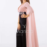 tuta con pannelli SH601 NERO/ROSA SHARON 