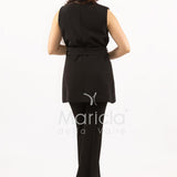 completo gilet e pantalone PF509CP NERO SHARON 