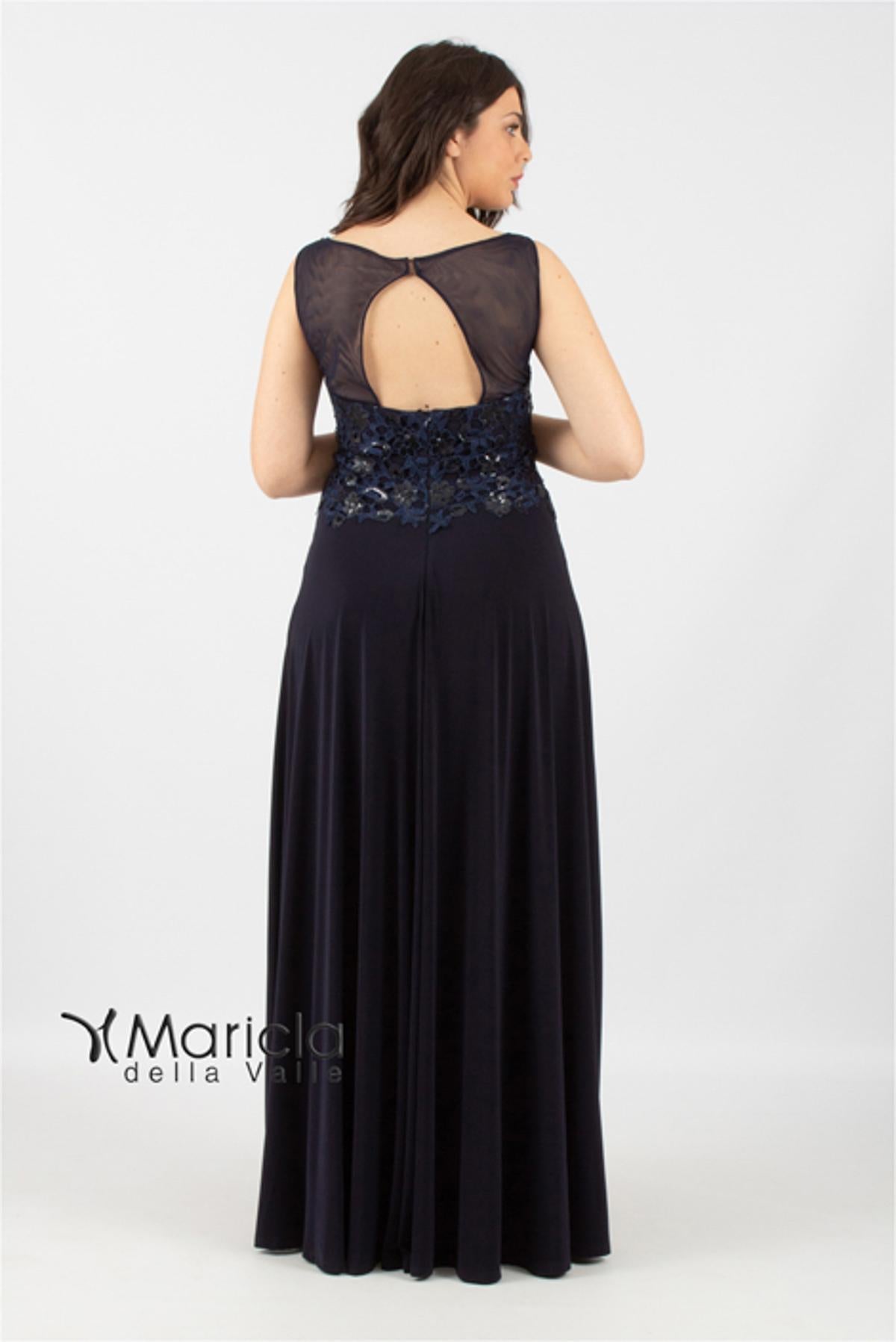 Abito con ricamo MARICLA81AB BLU MARICLA ELEGANCE 