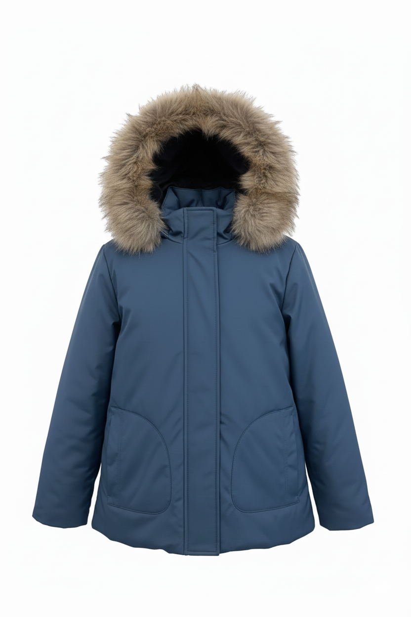 giaccone spalmato con pelliccia GIUSY OTTANIO MARICLA 