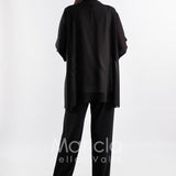 completo 3pz con giacca ricamata PF2190TP NERO PAOLA FORTI 