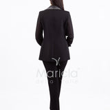 tailleur 3 pezzi pioggia strass SH727TP NERO SHARON 