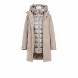 giaccone spalmato con trapunta LIN3407 PANNA LINDAS 