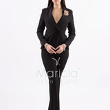 tailleur spilla gioiello AD00499 NERO MARICLA 
