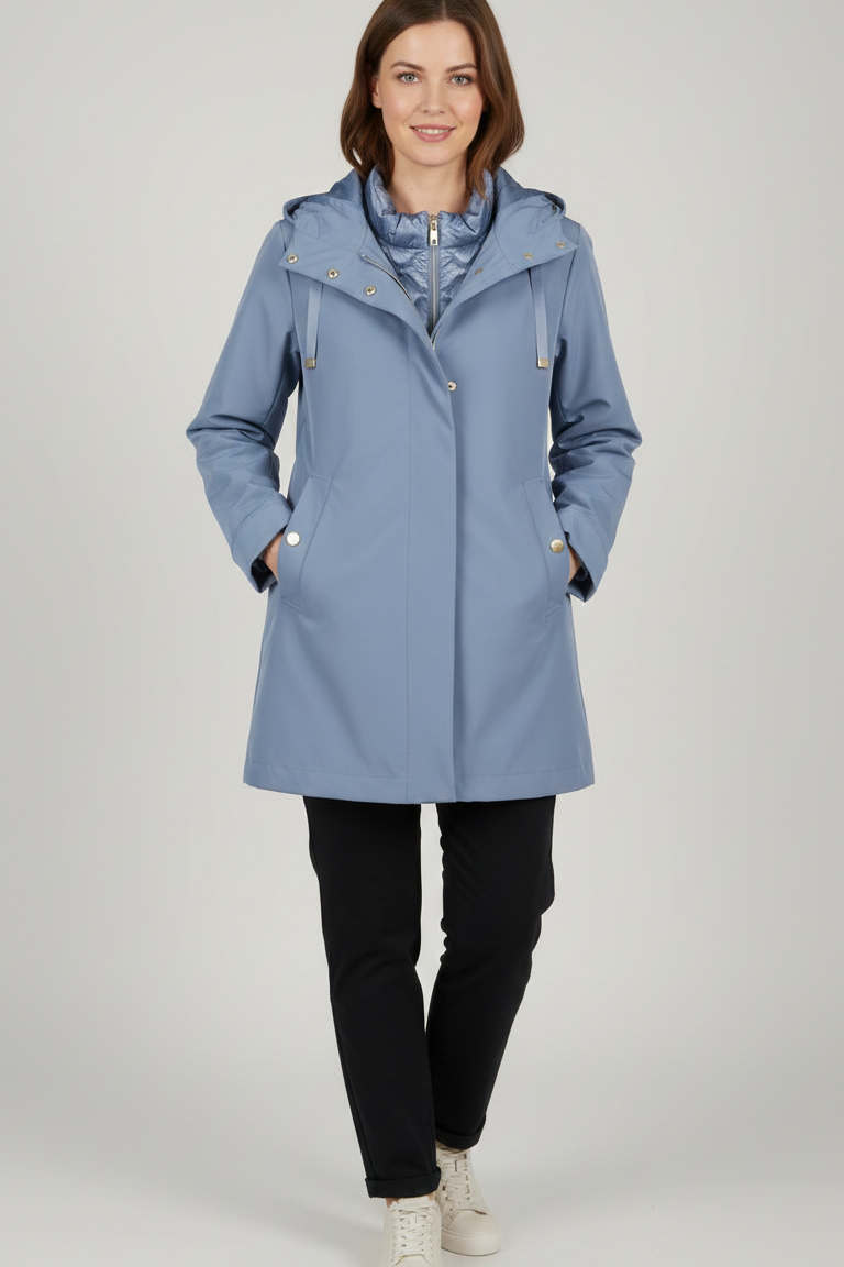 Giacca 2-in-1 con Gilet Trapuntato Removibile GIADA POLVERE MARICLA 