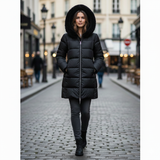 giaccone lungo collo lana GIORGIA NERO MARICLA 