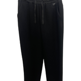 Pantalone sportivo con elastico in vita e glitter CF70058 NERO CARLA FERRONI 