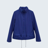 Giubbino spalmato e trapuntato con cappuccio EC2466 BLUETTE MARICLA 