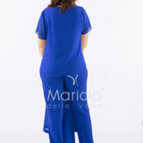 tailleur strass onda collo PF2180 ROYAL PAOLA FORTI 