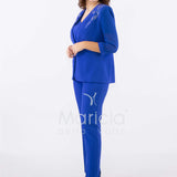 tailleur strass onda collo PF2180 ROYAL PAOLA FORTI 