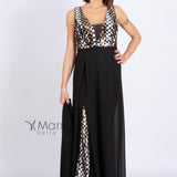 Tuta con paiette PF308 NERO PAOLA FORTI 