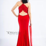 Abito lungo con pizzo JC34346 ROSSO MARICLA ELEGANCE 