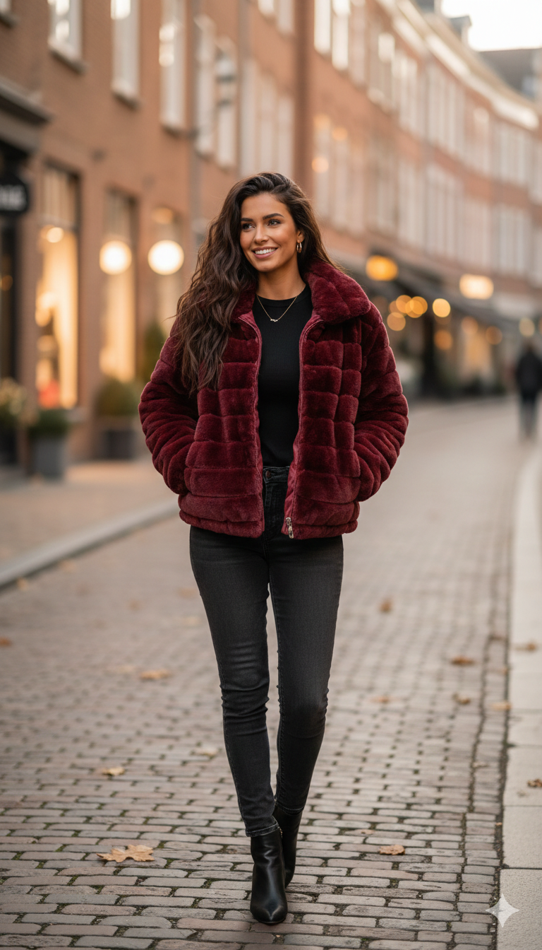 giaccone medio reversibile AZ6825G BORDO MARICLA 