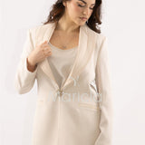 Tailleur smoking Completo 3 pezzi SH726TP CREMA SHARON 