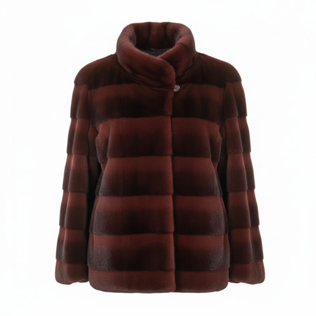 giaccone ecopelliccia a fasce NADA BORDO MARICLA 