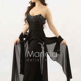 tuta con corpetto strass SH914TU NERO SHARON 