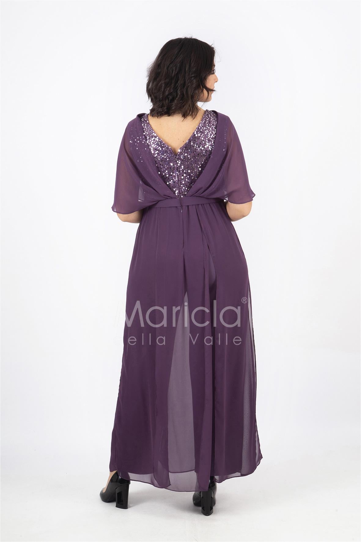 tuta corpetto paiette JC35041 UVA MARICLA ELEGANCE 