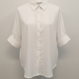 camicia pizzo LIN423 BIANCO MARICLA 