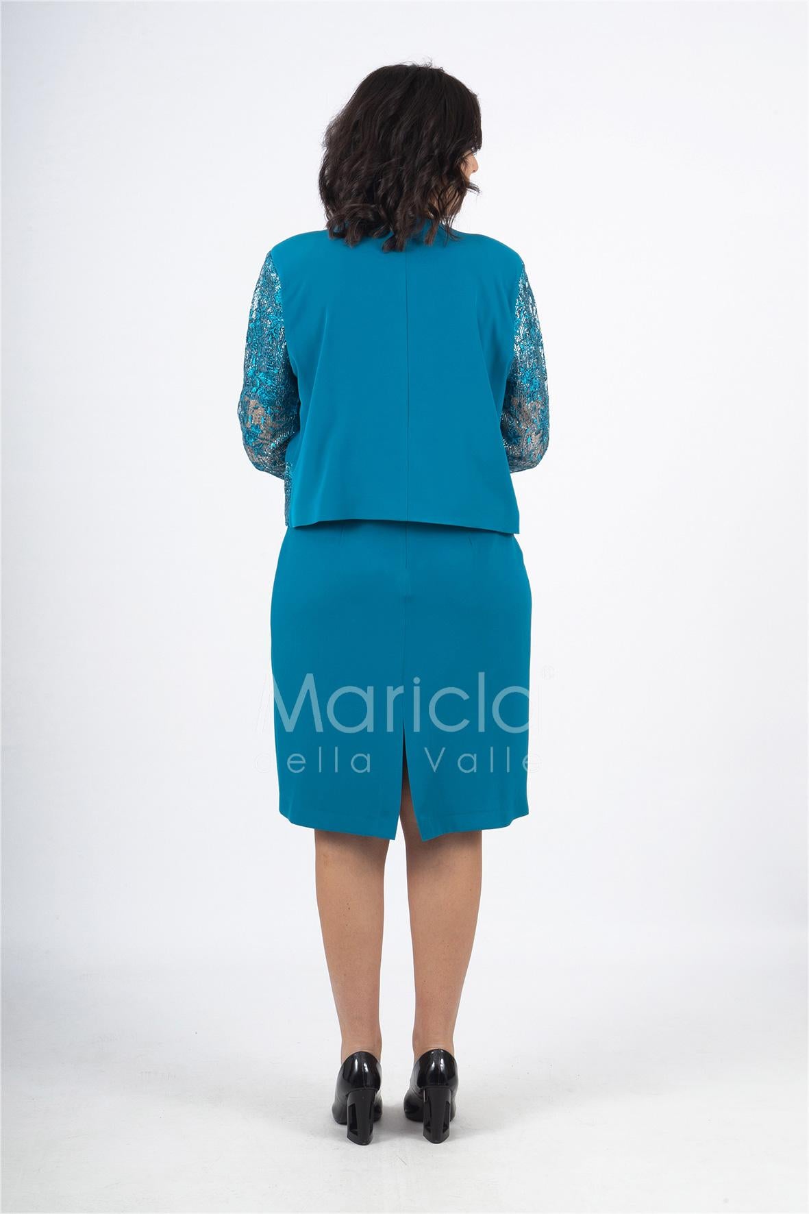 tubino con giacca ricamata PF6100 OTTANIO PAOLA FORTI 