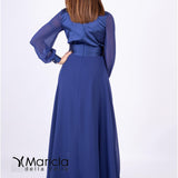punta incrocio man.lunga ANT0622ASK BLU ANTILLE ELEGANCE 