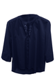 casacca cotone con strass collo