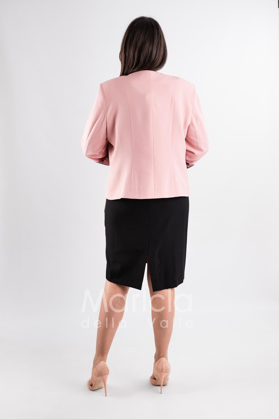 tubino ricamo con bolero ricamo PF3170 NERO PAOLA FORTI 