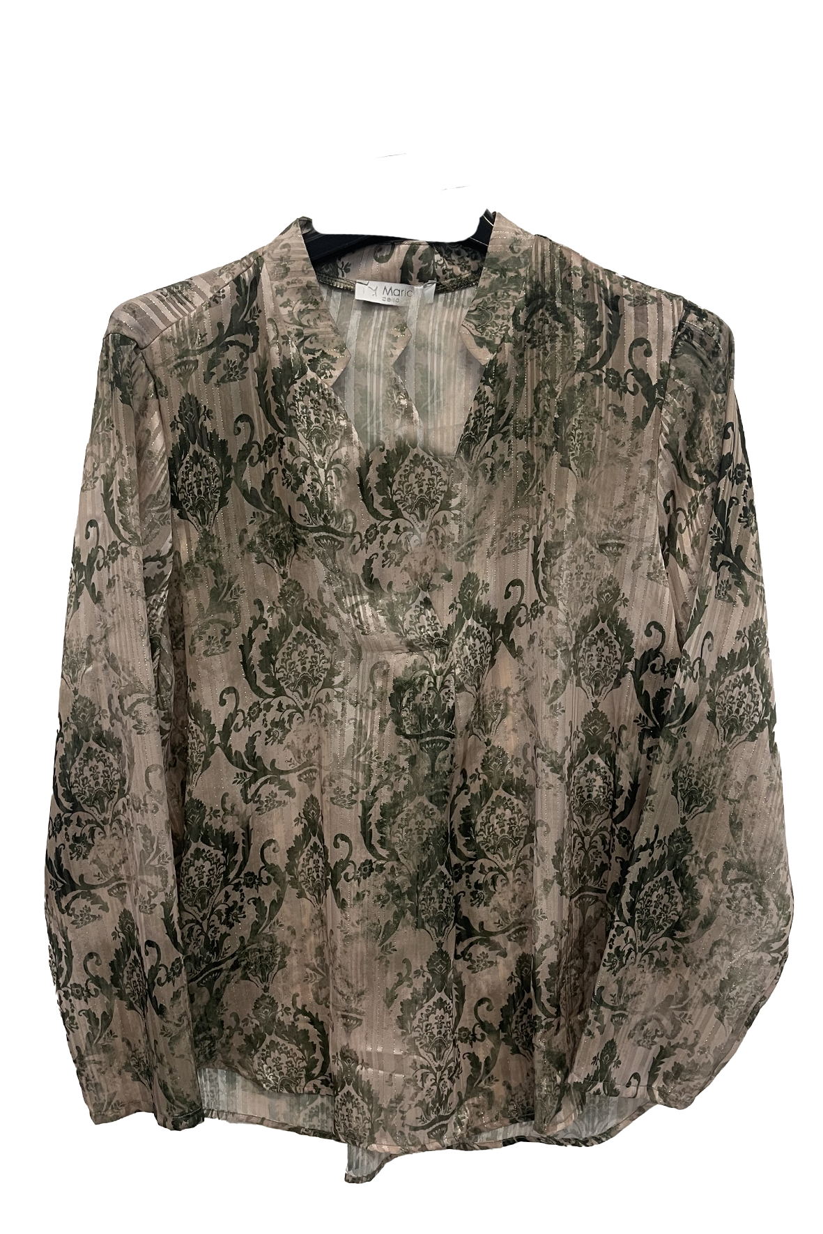 casacca fantasia con lurex CS148135 MILITARE MARICLA 