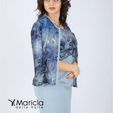 tubino con giacca sfumata GU705 INDACO MARICLA ELEGANCE 