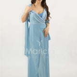 tuta con scollo paiette SH910TU POLVERE SHARON 