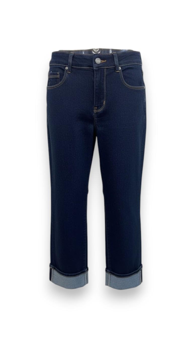 Pantalone di jeans scuro con piegone GH5968 BLU MARICLA 