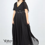 impero con fiore in vita PF216 NERO PAOLA FORTI 
