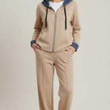 Completo Jogging Chic in Interlock  Eleganza Sportiva e Comfort Premium ANEMONE BEIGE MARICLA 