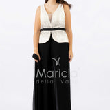 tuta con baschina e strass SH611 NERO SHARON 