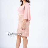 Tubino con frange SP1200011 ROSA SONIA PENA 