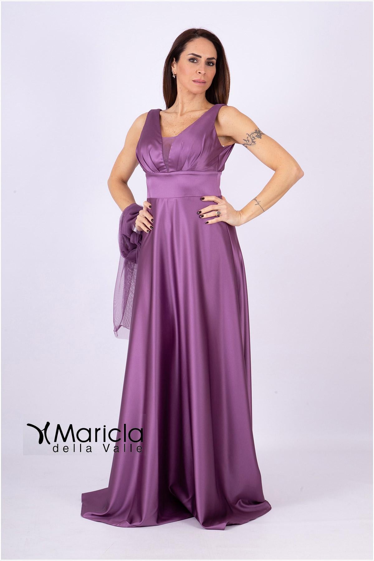 stile impero RG101 VIOLA GIGLI CERIMONIA 