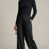 pantalone palazzo tasca PER26106 NERO MARICLA 